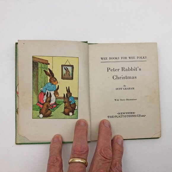 Peter Rabbit's Christmas Wee Books Duff Graham 1935 Hardback - Picture 7 of 11